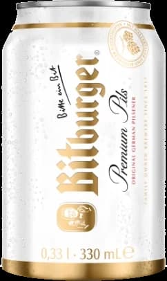 Lon Bitburger Premium Pils 330ml